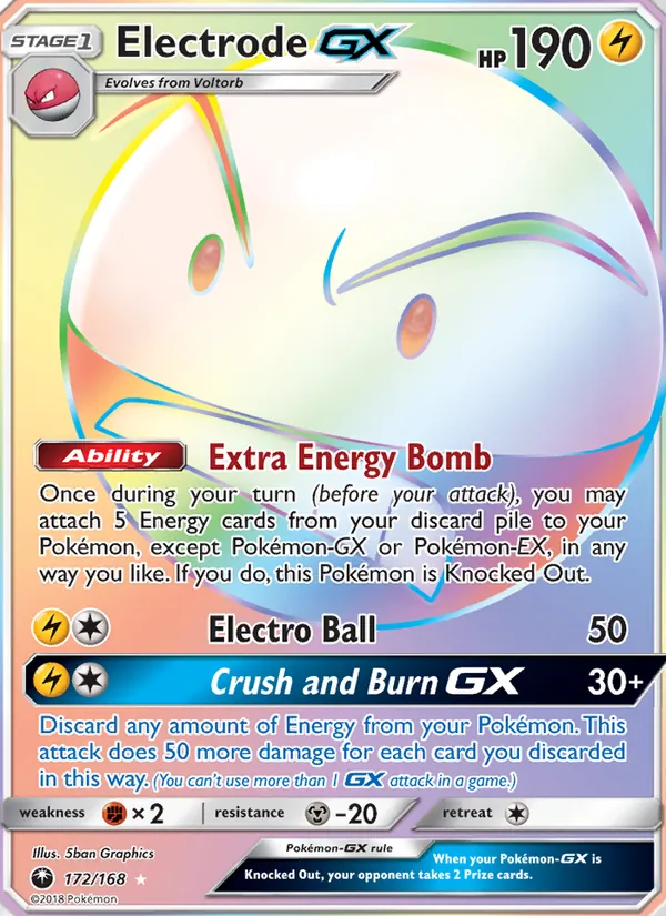 Electrode GX — Celestial Storm #172 (Pokémon TCG card)