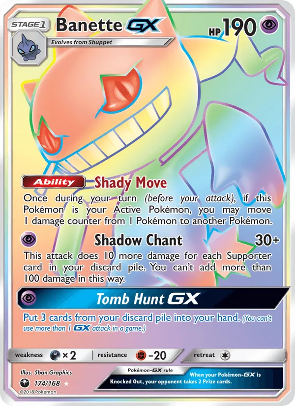 Banette GX — Celestial Storm #174 (Pokémon TCG card)