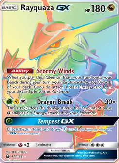 Rayquaza GX (Celestial Storm #177)