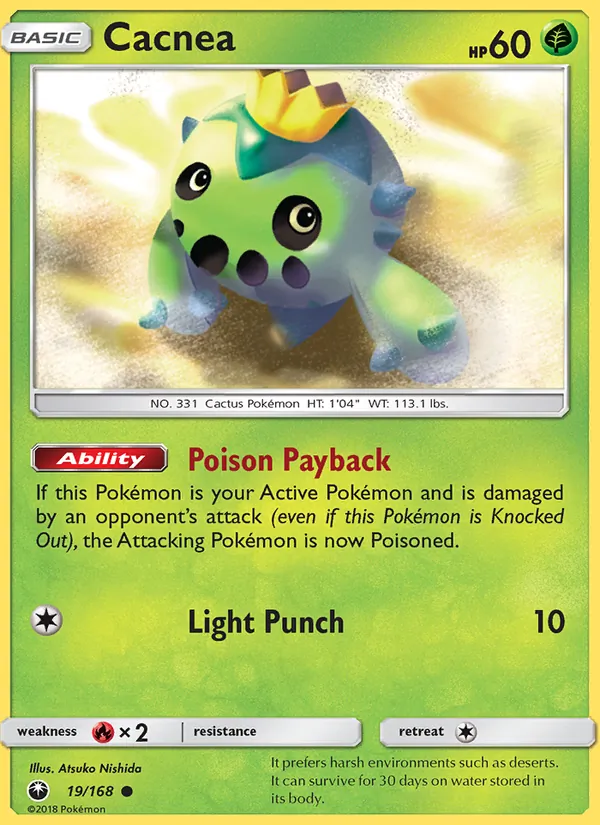 Cacnea — Celestial Storm #19 (Pokémon TCG card)