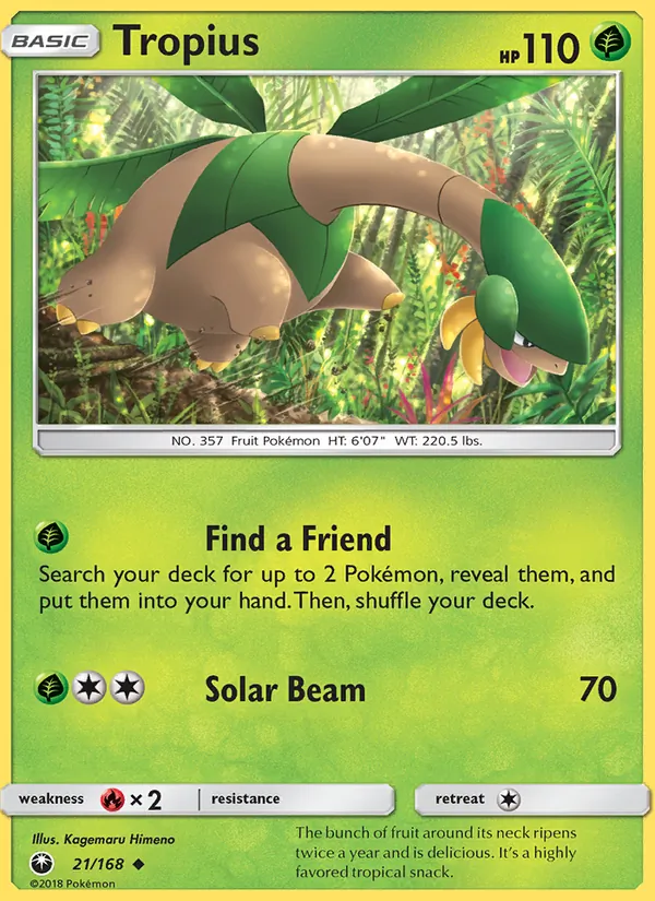 Tropius — Celestial Storm #21 (Pokémon TCG card)