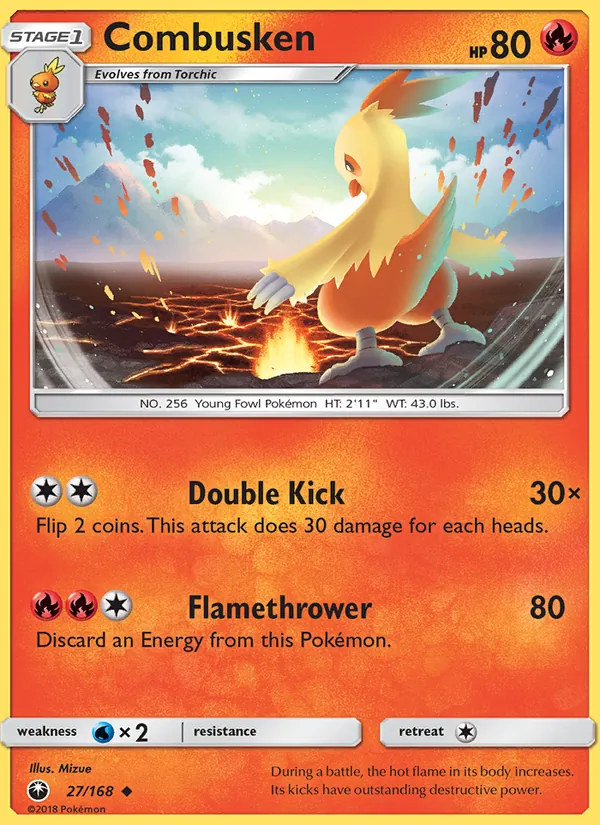 Combusken — Celestial Storm #27 (Pokémon TCG card)