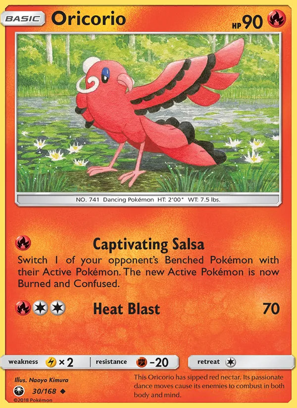 Oricorio — Celestial Storm #30 (Pokémon TCG card)