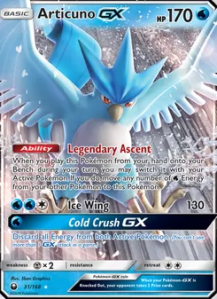 Articuno GX (Celestial Storm #31)