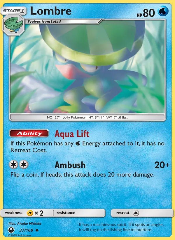 Lombre — Celestial Storm #37 (Pokémon TCG card)