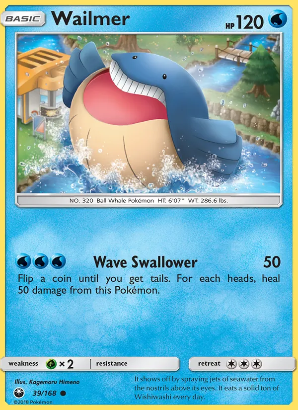 Wailmer — Celestial Storm #39 (Pokémon TCG card)