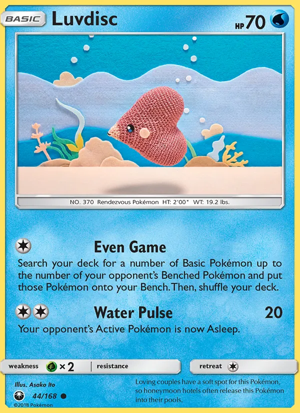 Luvdisc — Celestial Storm #44 (Pokémon TCG card)