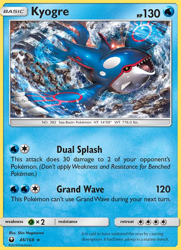 Kyogre — Celestial Storm #46 (Pokémon TCG card)