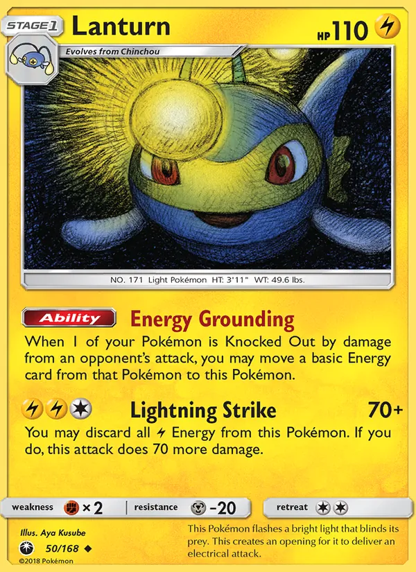 Lanturn — Celestial Storm #50 (Pokémon TCG card)