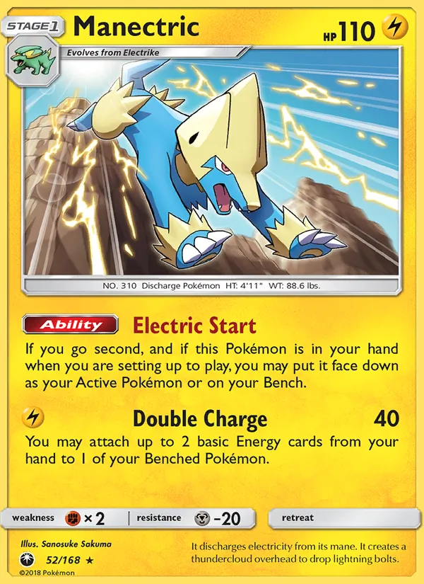 Manectric — Celestial Storm #52 (Pokémon TCG card)