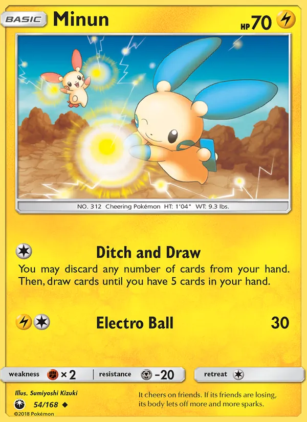Minun — Celestial Storm #54 (Pokémon TCG card)