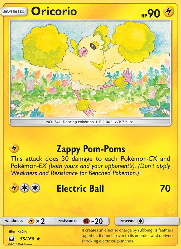 Oricorio — Celestial Storm #55 (Pokémon TCG card)