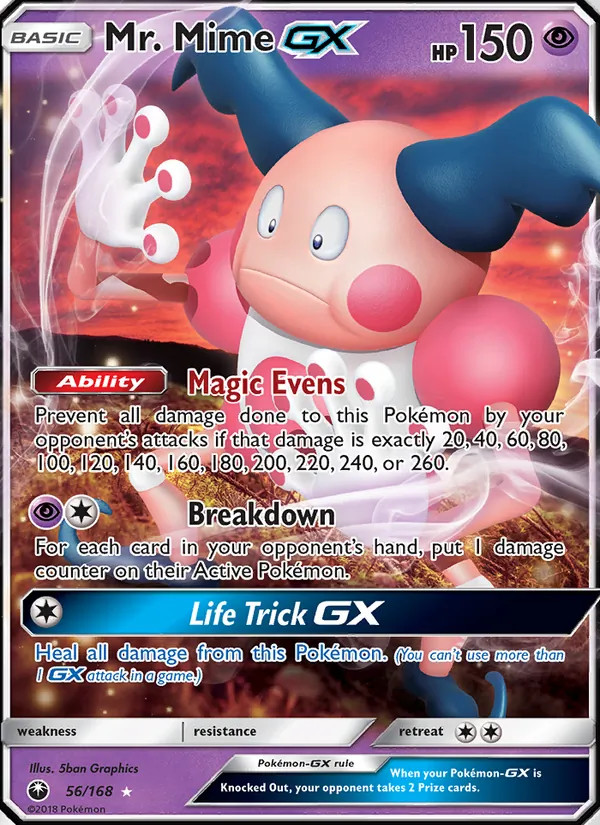 Mr. Mime GX — Celestial Storm #56 (Pokémon TCG card)