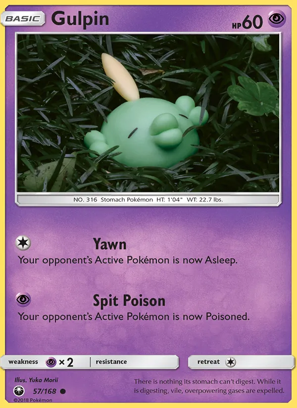 Gulpin — Celestial Storm #57 (Pokémon TCG card)