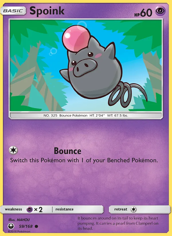 Spoink — Celestial Storm #59 (Pokémon TCG card)