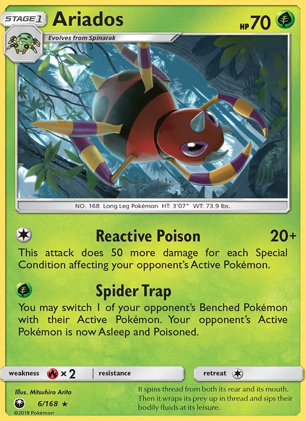 Ariados — Celestial Storm #6 (Pokémon TCG card)