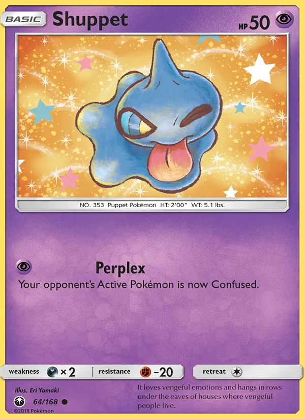 Shuppet — Celestial Storm #64 (Pokémon TCG card)