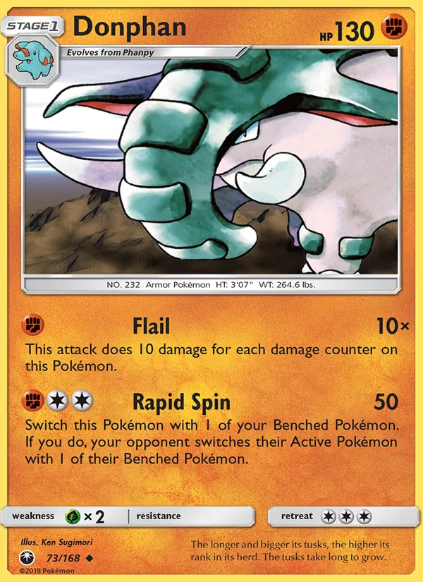 Donphan — Celestial Storm #73 (Pokémon TCG card)