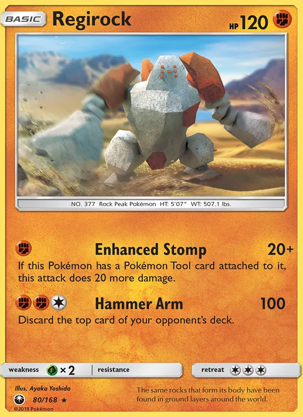 Regirock — Celestial Storm #80 (Pokémon TCG card)