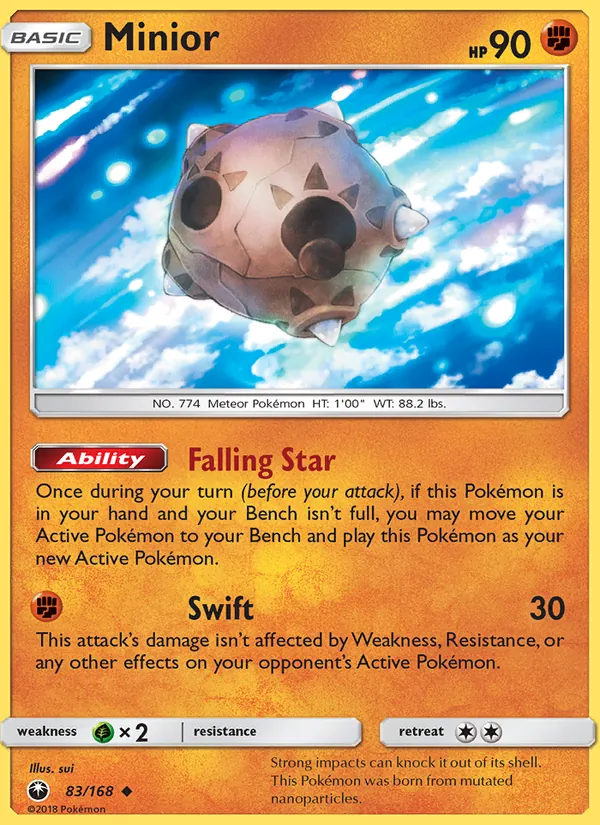 Minior — Celestial Storm #83 (Pokémon TCG card)