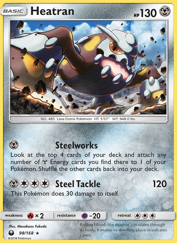 Heatran — Celestial Storm #98 (Pokémon TCG card)