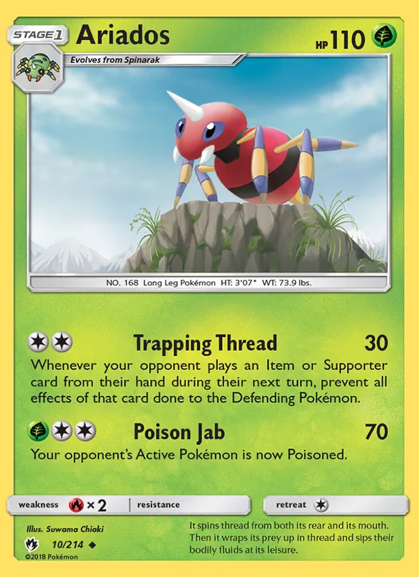 Ariados — Lost Thunder #10 (Pokémon TCG card)