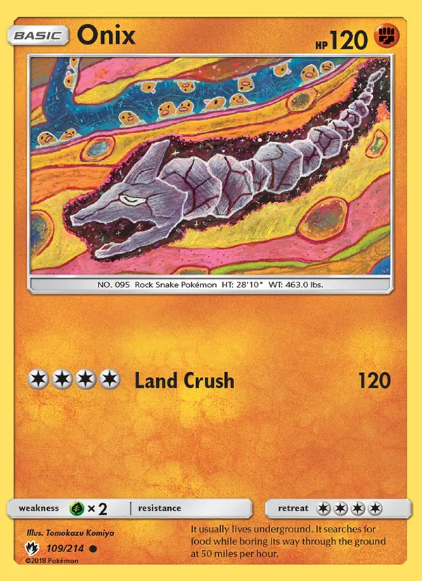 Onix — Lost Thunder #109 (Pokémon TCG card)