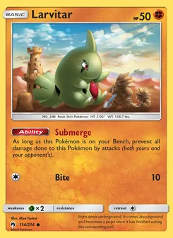 Larvitar (Lost Thunder #114)