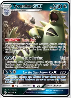 Tyranitar GX (Lost Thunder #121)