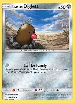 Alolan Diglett (Lost Thunder #122)