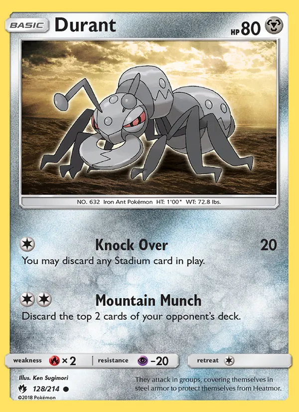 Durant — Lost Thunder #128 (Pokémon TCG card)
