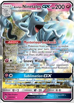 Alolan Ninetales GX (Lost Thunder #132)