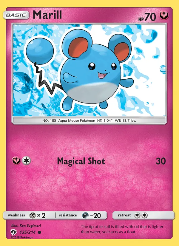Marill — Lost Thunder #135 (Pokémon TCG card)
