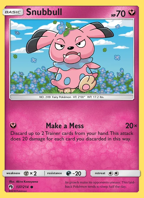 Snubbull — Lost Thunder #137 (Pokémon TCG card)