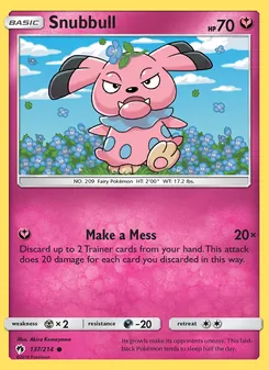 Snubbull (Lost Thunder #137)