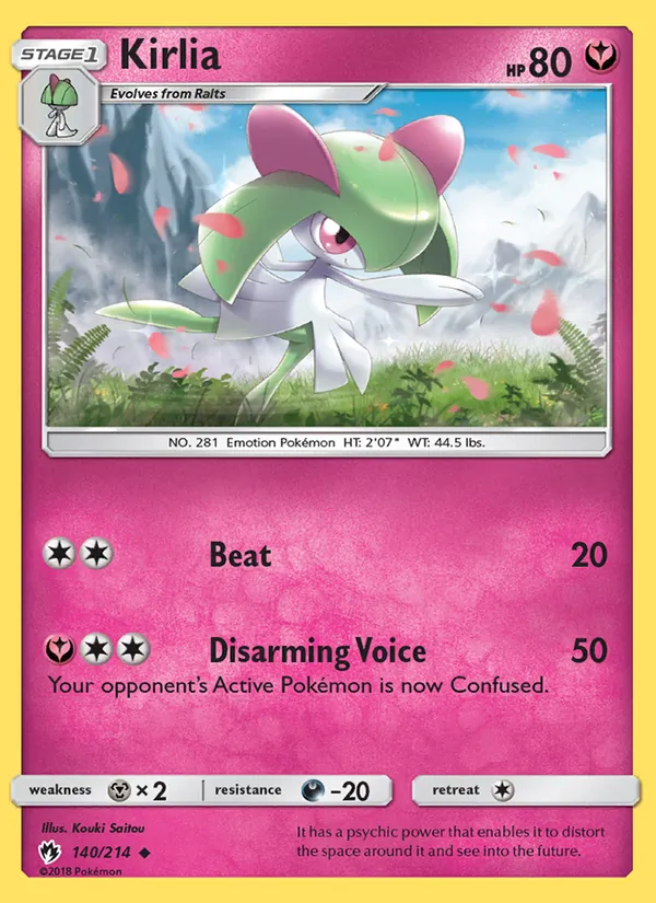 Kirlia — Lost Thunder #140 (Pokémon TCG card)