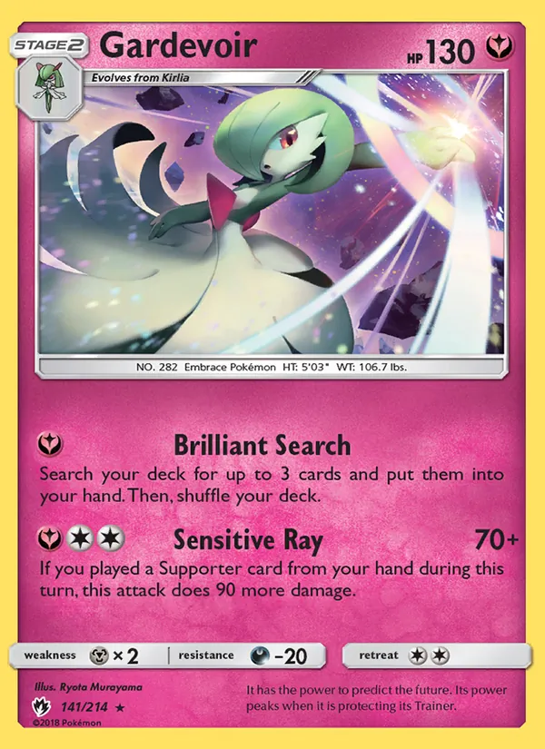 Gardevoir — Lost Thunder #141 (Pokémon TCG card)