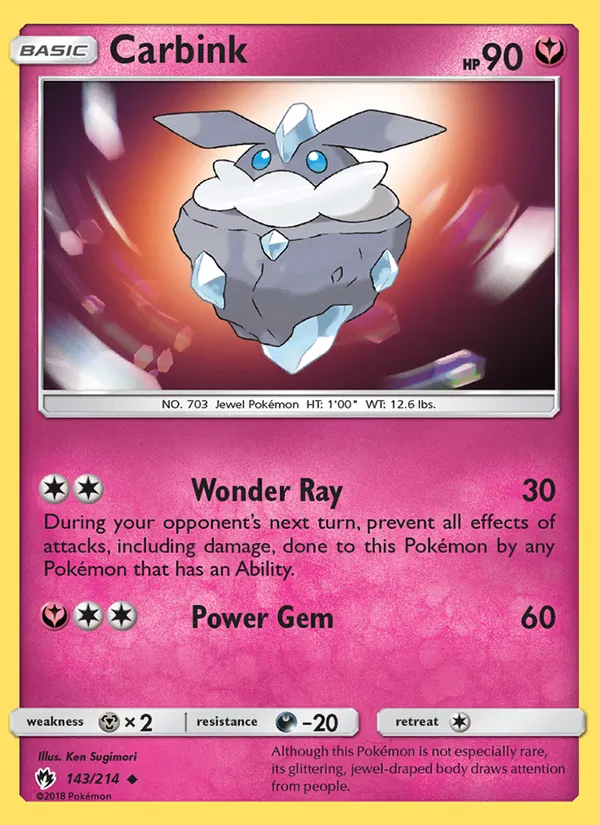 Carbink — Lost Thunder #143 (Pokémon TCG card)