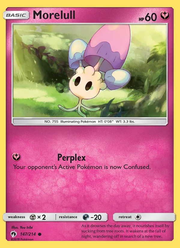 Morelull — Lost Thunder #147 (Pokémon TCG card)