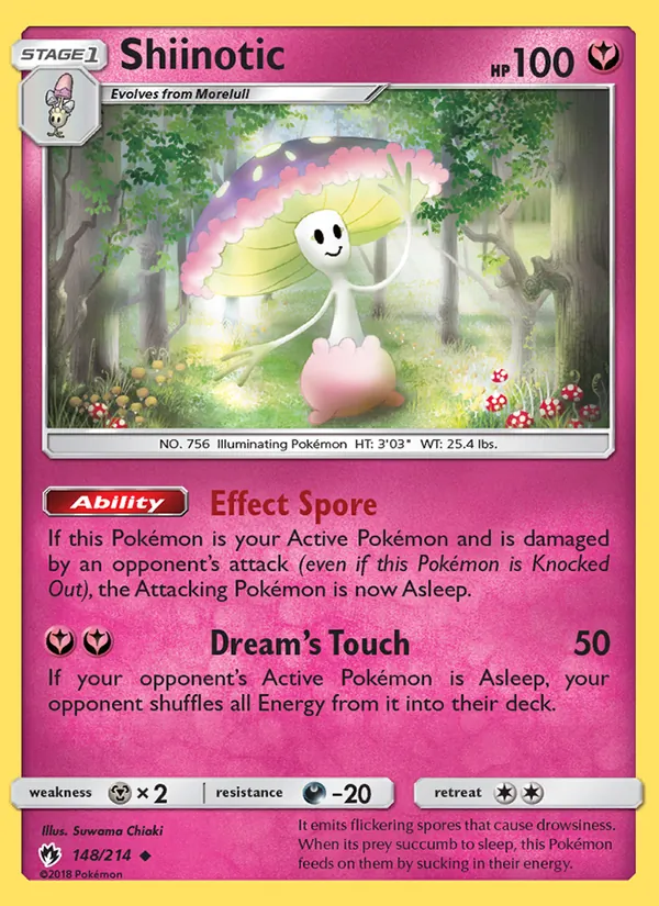 Shiinotic — Lost Thunder #148 (Pokémon TCG card)