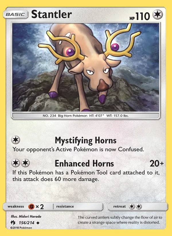 Stantler — Lost Thunder #156 (Pokémon TCG card)