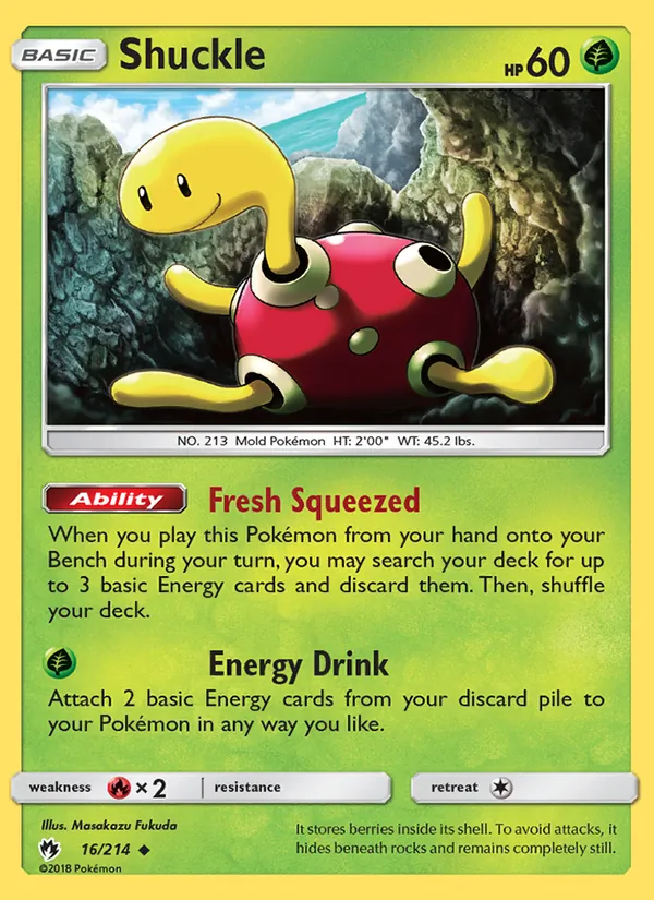 Shuckle — Lost Thunder #16 (Pokémon TCG card)