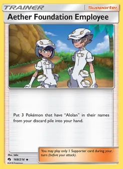 Aether Foundation Employee (Lost Thunder #168)