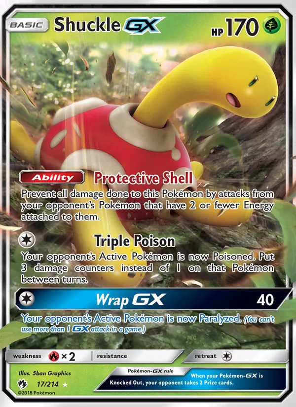 Shuckle GX — Lost Thunder #17 (Pokémon TCG card)