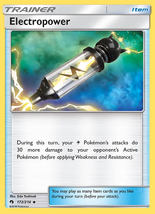 Electropower — Lost Thunder #172 (Pokémon TCG card)