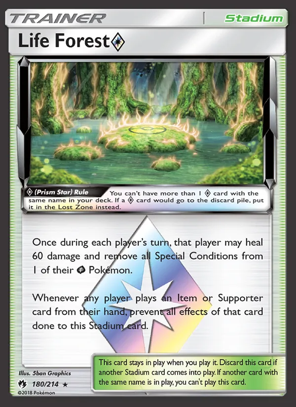 Life Forest ◇ — Lost Thunder #180 (Pokémon TCG card)