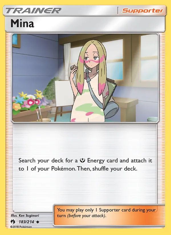 Mina — Lost Thunder #183 (Pokémon TCG card)