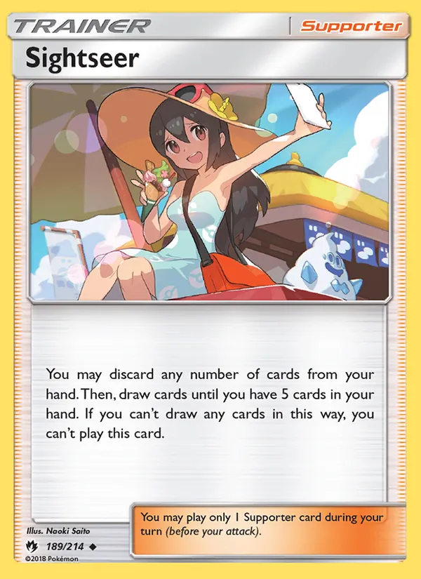 Sightseer — Lost Thunder #189 (Pokémon TCG card)