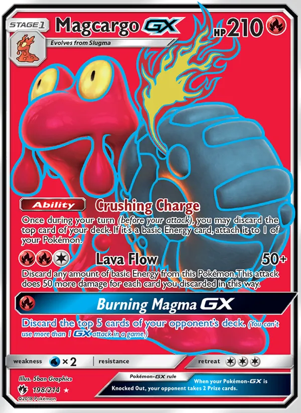 Magcargo GX — Lost Thunder #198 (Pokémon TCG card)
