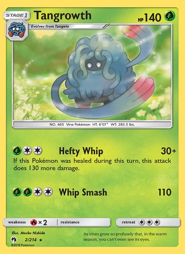 Tangrowth — Lost Thunder #2 (Pokémon TCG card)